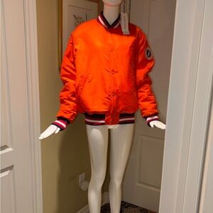 Sweet Pants Orange Bomber Jacket